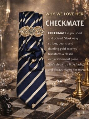 Women's Fashion Tie - Checkmate